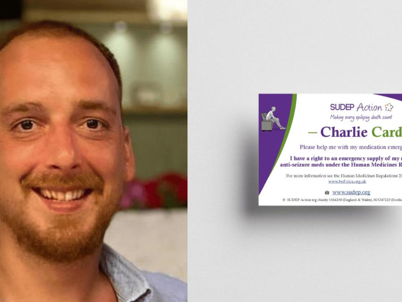 Charlie Card pictured with Charlie Marriage who lost his life to SUDEP